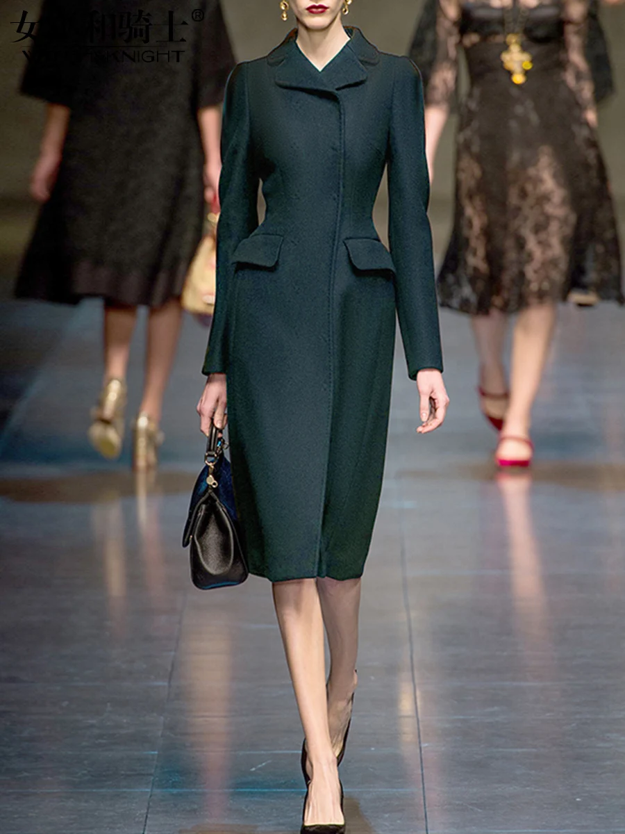 Женское твидовое пальто черное с высокой талией зима 2021 | Женская одежда