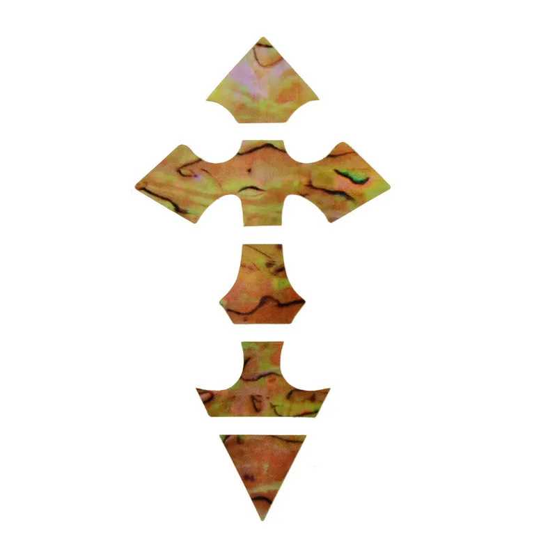 Наклейки с инкрустацией на шею гитары имитация Креста наклейки для грифа/маркеры