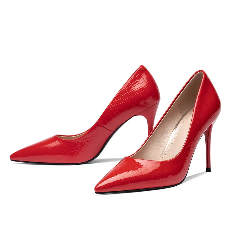 

Asumer 2021 New Arrive Pumps Women Shoes Solid Colors Summer Single Shoes Sexy 9cm Thin High Heels Ladies Party Wedding Shoes