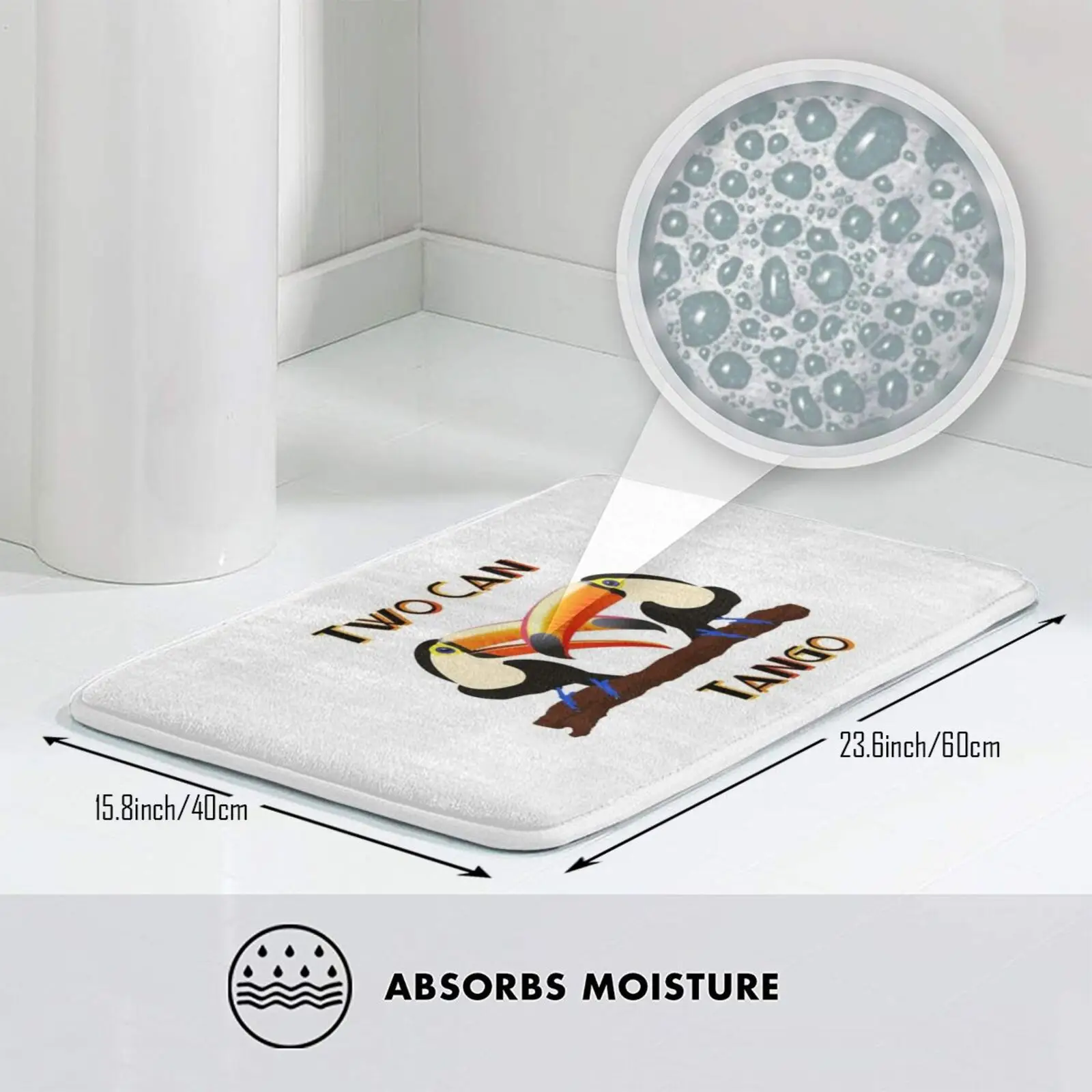 Коврик для танго Toucan коврик мягкий птицы разноцветный танцевальный Kuduu Cheeky