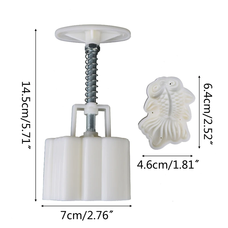 65 г лунный пряник пресс форм 3D для сна с рисунком рыбы выпекания печенья Форма
