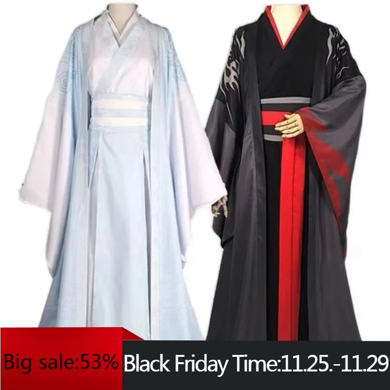 

Anime Grandmaster Demonic Cultivation Cosplay Mo Dao Zu Shi Wei Wuxian Cosplay Jiang Cheng Lan Wangji Costume Hanfu