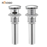 rovogo pop up drain stoper with overflow bathroom vanity sink drain lavatory basin sink drain chrome finished