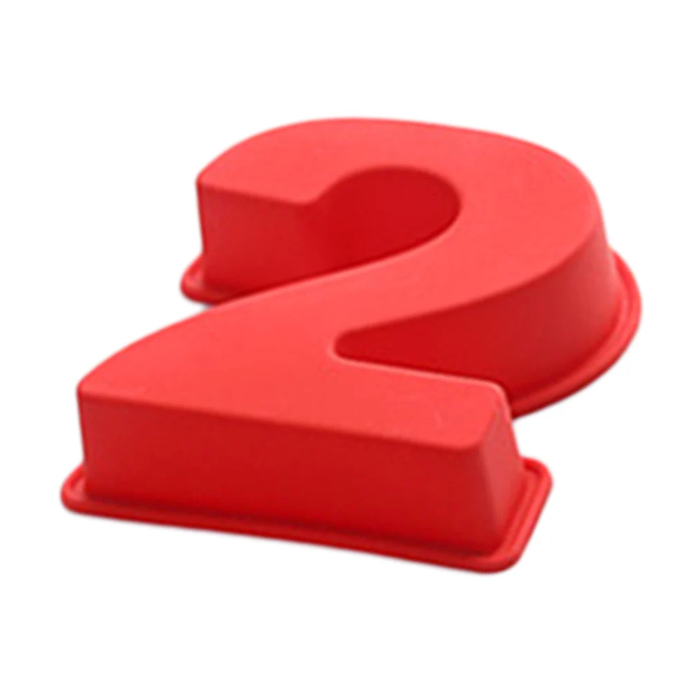 Форма для торта с цифрами формы помадки кухонные на день рождения красные