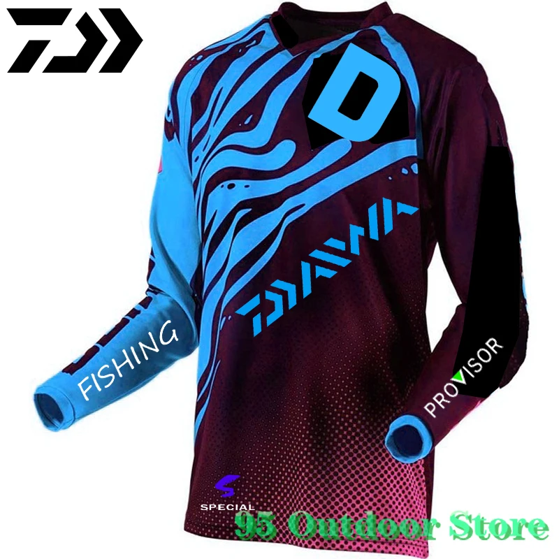 

2022 New Daiwa Fishing Sweatshirt Breathable Anti-uv Sun Protection Fishing Jersey Quick Dry Long-sleeve Cycling Clothing