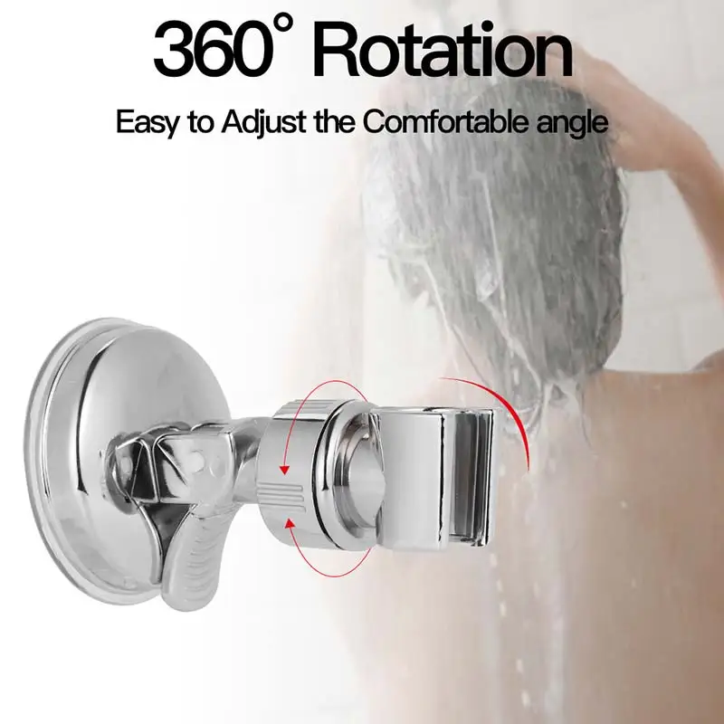 Powerful Suction Cup Shower Head Holder Base Bathroom Nozzle Fixing Wall Bracket Accessories | Дом и сад