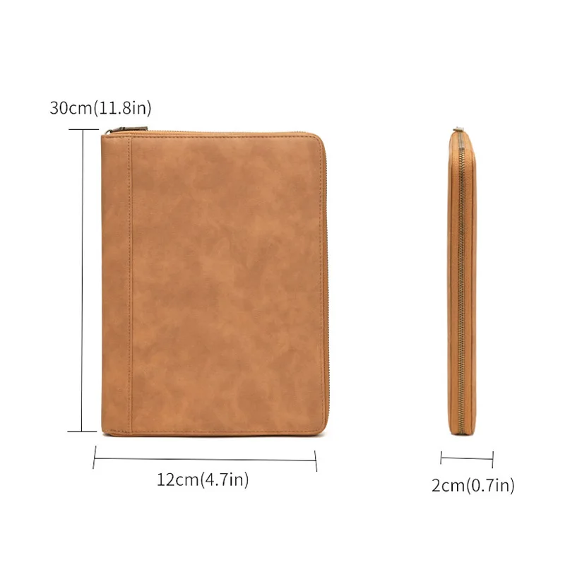 Men iPad portfolio case for 9.7 inch, Professional Business Briefcase Padfolio Travel Carrying Case With Secure Zippered Closure