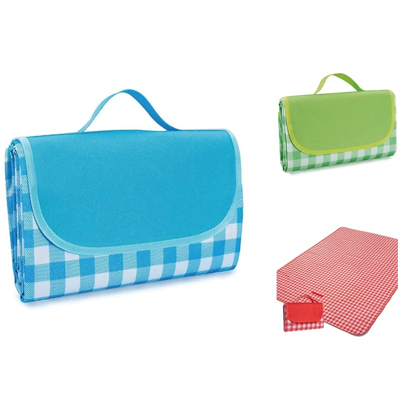 

Одеяло для семейного пикника, складной большой коврик для пикника, уличное толстое водонепроницаемое, устойчивое к песку одеяло для пикник...