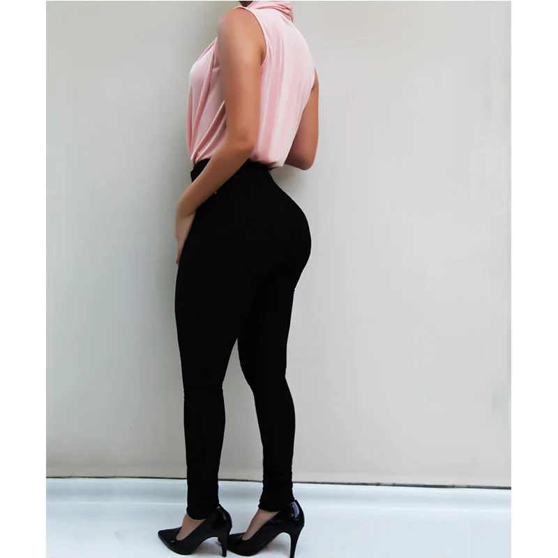 

New 2020 Winter Vintage Female Ripped Jeans For Women Mom Jeans Plus Size Pencil Pants Denim High Waist Black Skinny Jeans Woman