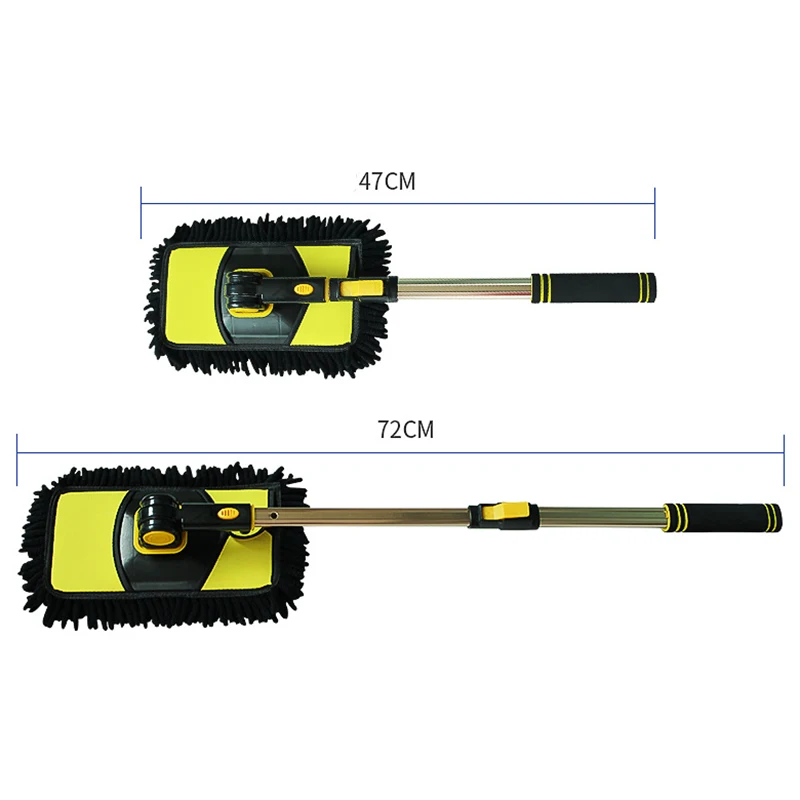 Car Duster Water Absorbant Chenille Vehicle Wash Brush Interior and Exterior Cleaning Kit with Extendable Handle for | Автомобили и