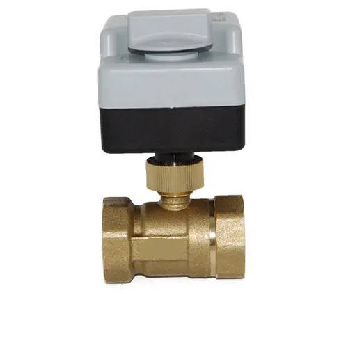 

1Pc 2 in 1Brass Motorized Ball Valve Electric Actuator Water Valve AC220V 3 Ways /2 Way 1/2" 3/4" 1" 1-1/4" 1-1/2" Manual Switch