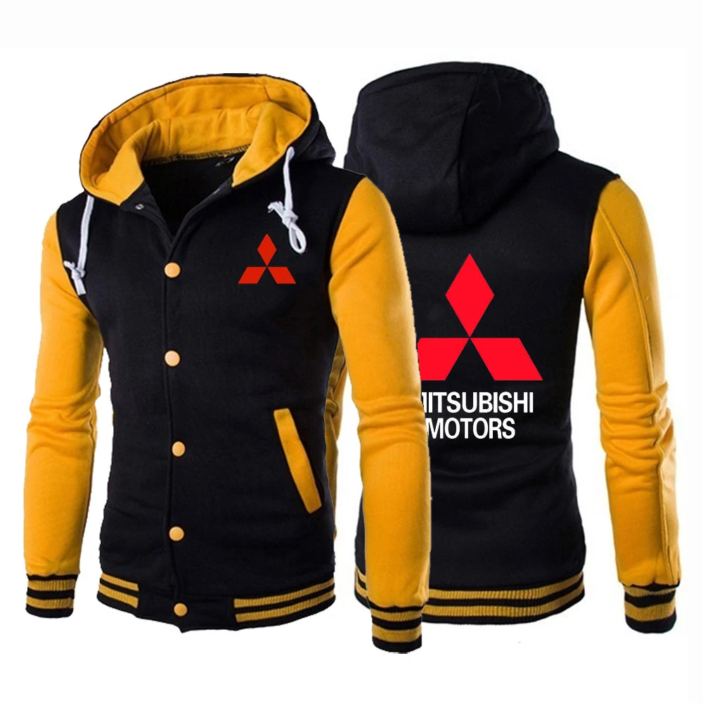 

Unisex 5 Men Mitsubishi Motors Print Car Logo Harajuku Jacket Sport College Male Cotton Hoodies Man's Coat Warm Sweatshirt