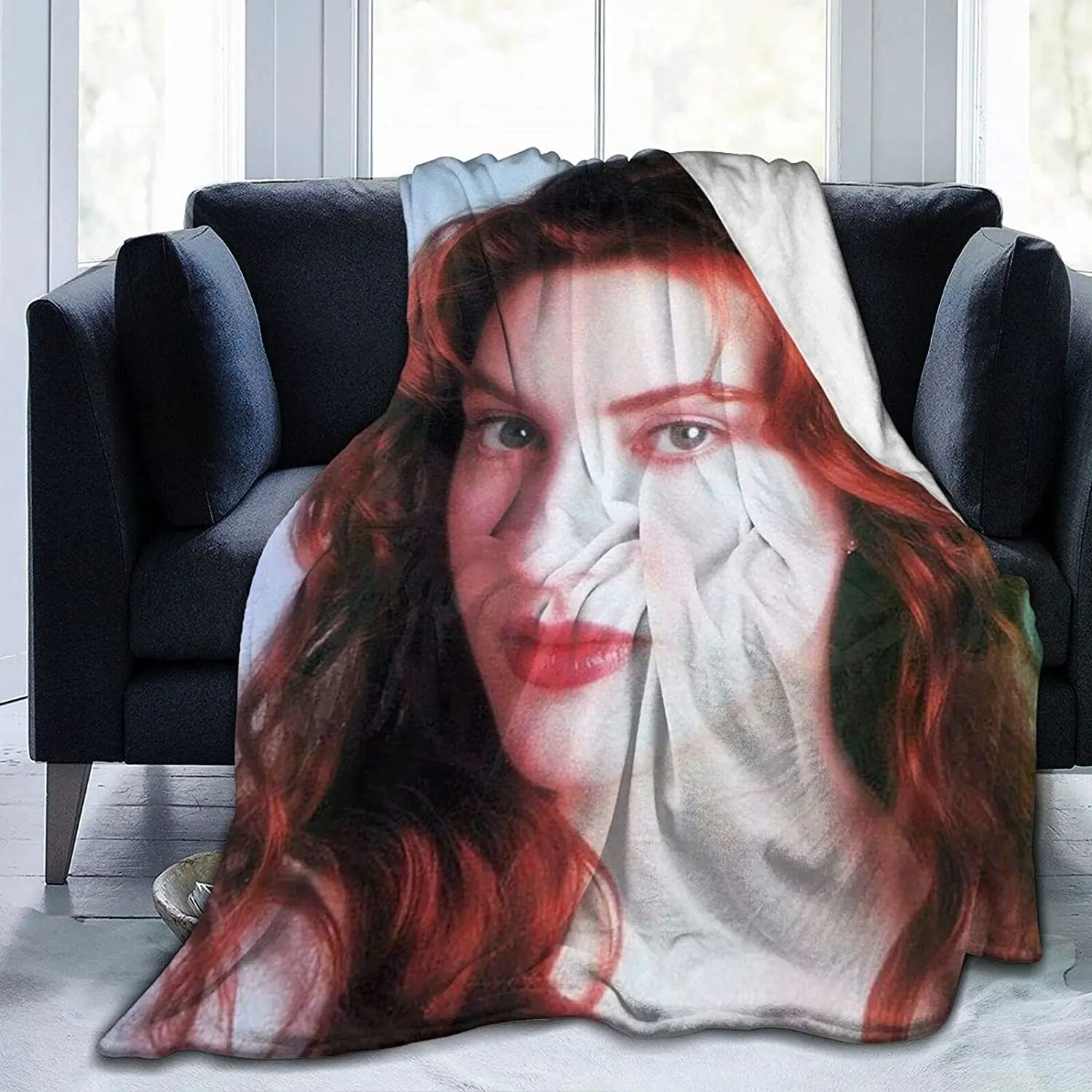 

Faroutx Kate Winslet Blanket 3D Print Lamb Blanket Plush Blanket Bedding Decor Blanket for Living Room Bedroom Dorm Decor