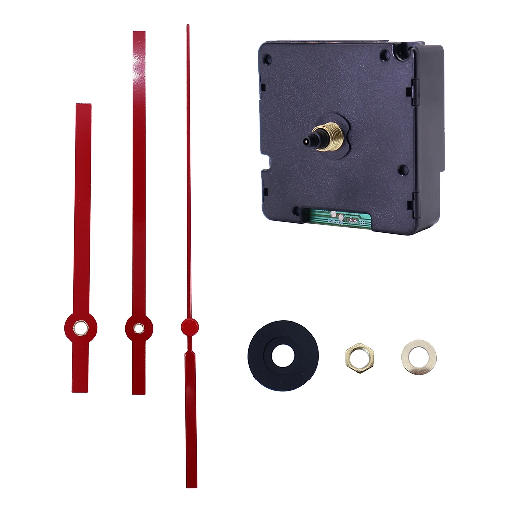 HD1688-14DCF Quartz DIY Wall Clock Movement Mechanisms Battery Powered Repair Parts Replacement with 3 Long Red Hand | Наручные часы