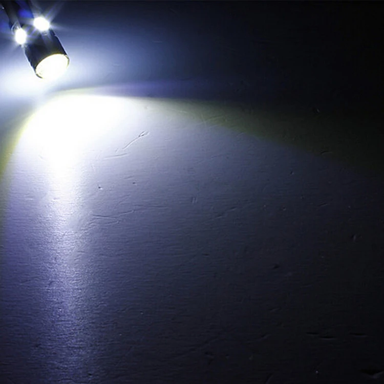 

White Aluminum DC 12V T10 2.5W 180LM 4 SMD 5050 LED Auto Car Light High Power Car LED Lamp 1PC