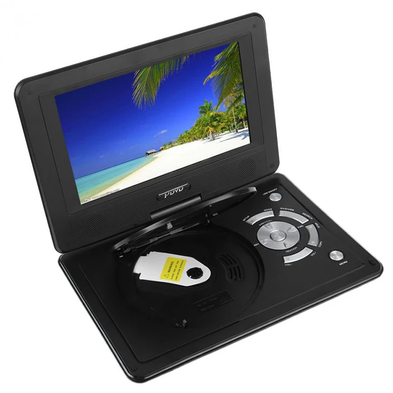9 8 дюймовый портативный dvd-плеер USB fm-радио приемник AV CD колонки игровой плеер Мини