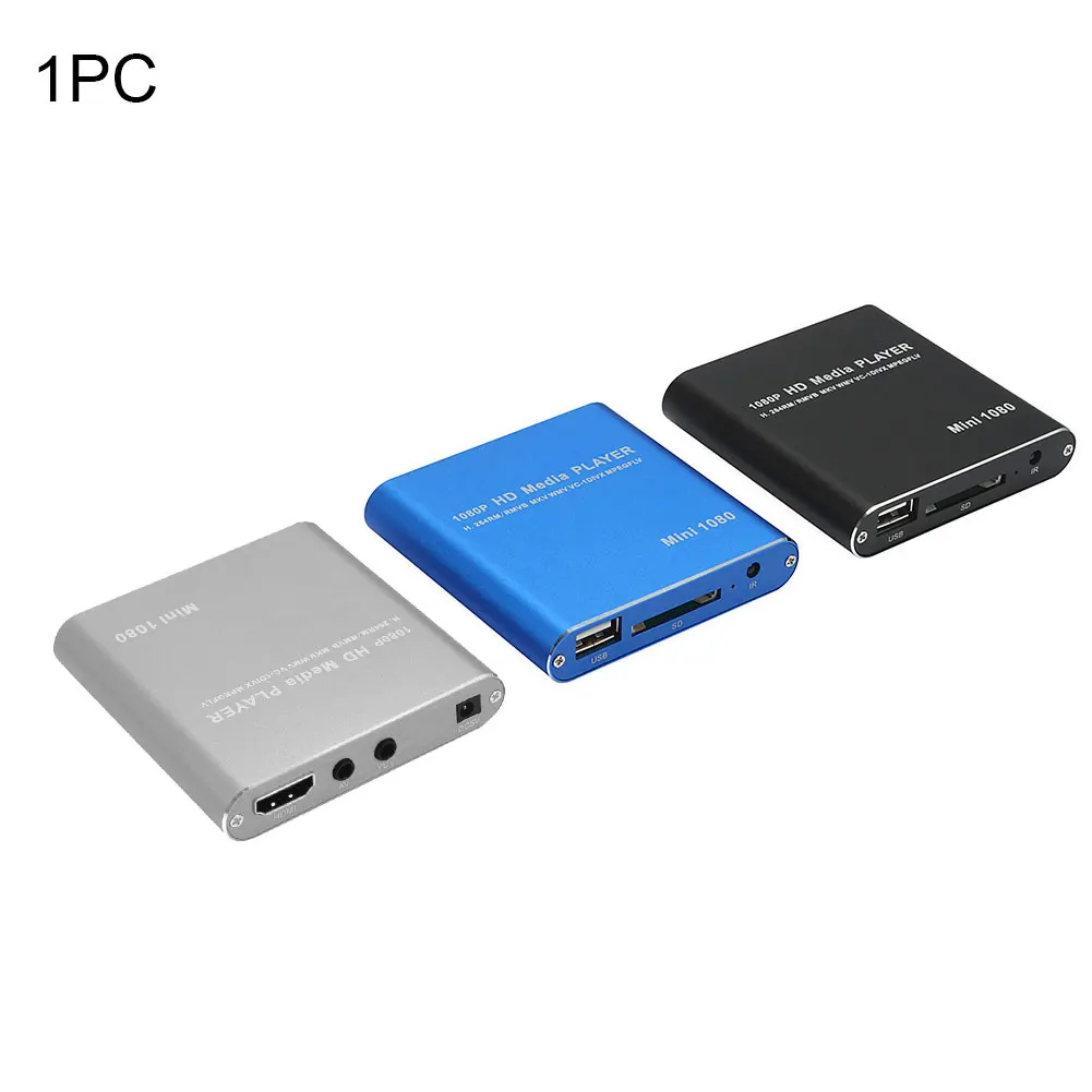 Новый мини HDD медиаплеер хост 1080P Full HD tv Box USB внешний мультимедийный плеер