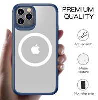 tpu 12 pro max frosted iphone case wireless magnetic iphone 12 pro protective cover