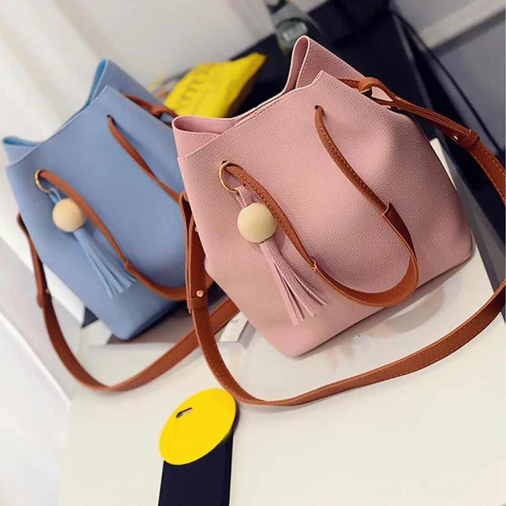 Женская сумка на плечо с кисточками через Новая модная женская из искусственной