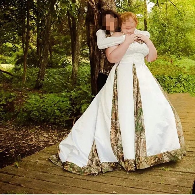 Винтажные Свадебные платья с кружевом камуфляжные 2020 стиль Criss Crop изготовление