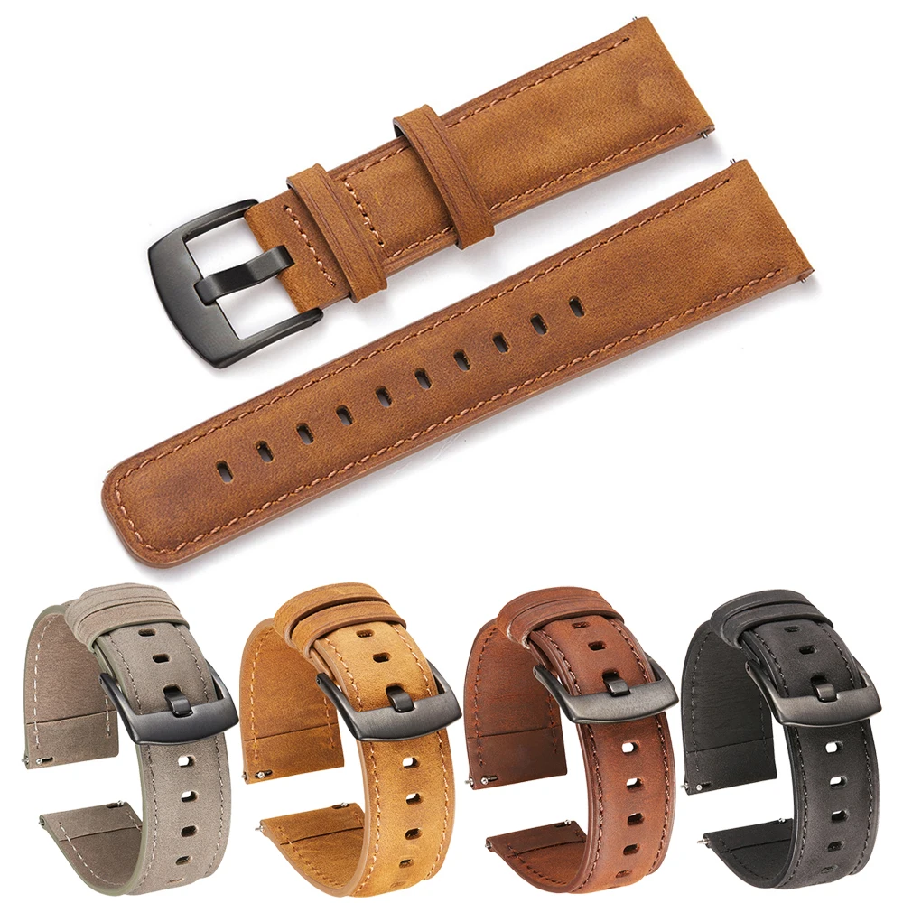 

Кожаный ремешок Crazy Horse для Suunto 9 Peak, сменный Браслет для Suunto 3, аксессуары для наручных часов