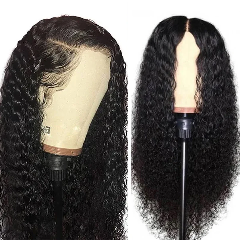 

28-дюймовые монгольские кудрявые парики для женщин, передние кудрявые волосы на шнурке, парик на шнурке, 150% плотные кудрявые волосы на шнурке