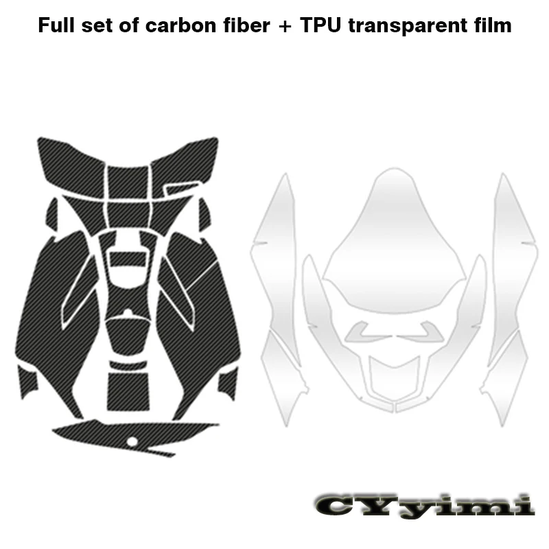 Motorcycle Tank Protector Sticker The whole car TPU transparent carbon fiber Protection Scratch Decal For HONDA PCX150 PCX 150 | Автомобили
