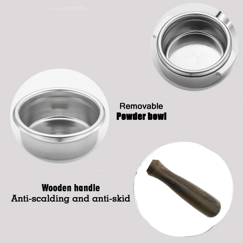 Портативная 58 мм кофемашина для эспрессо с фильтром и ручкой 1 носик корзина 22