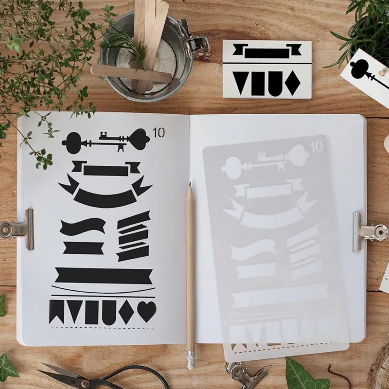 12 шт./компл. шаблон чертежа сделай сам для выставления счета запись набор