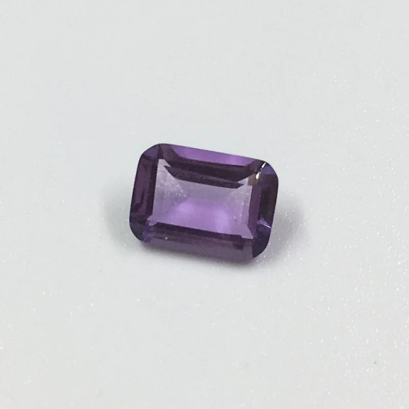 100% натуральный аметист незакрепленный драгоценный камень изумрудная огранка с