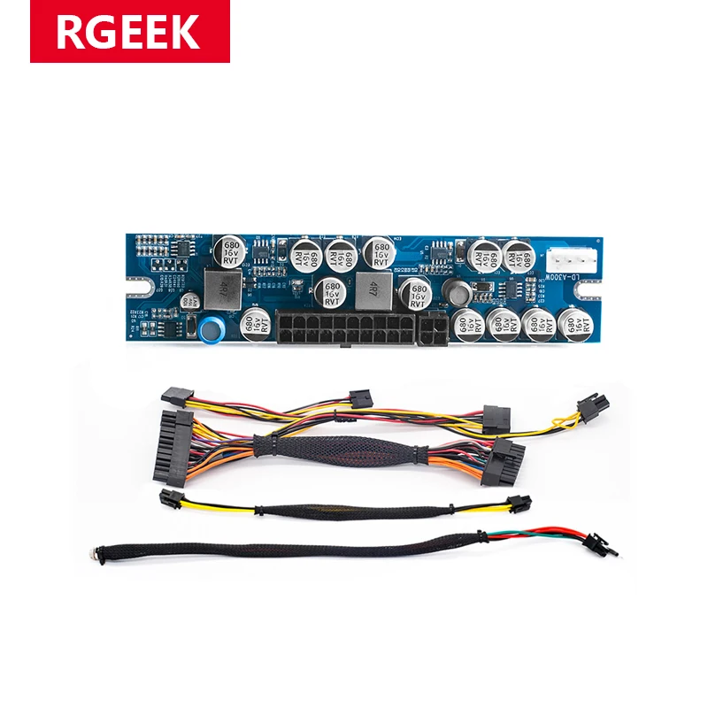RGEEK DC 12 В 300 Вт ATX Peak PSU Pico переключатель для майнинга 24pin MINI PC источник питания