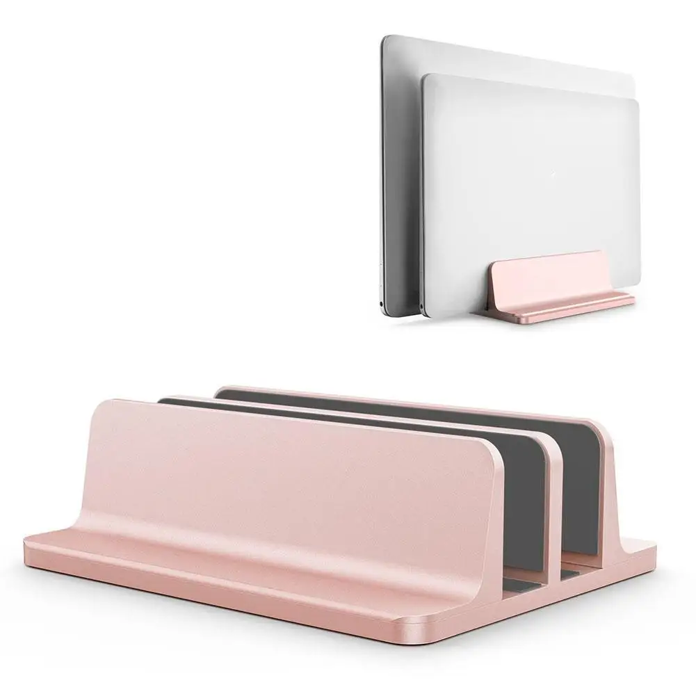 Двойная вертикальная подставка для ноутбука алюминиевая портативная