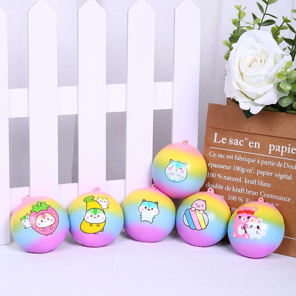 6 шт. мягкие резиновые игрушки милый кулон в виде хлеба комплект