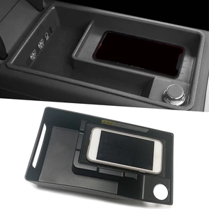 car wireless charger10w qi phone charging storage box for a4 b9 s4 a5 b8 2017 2018 2019 for all qi enabled devices free global shipping