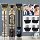 Новая Водонепроницаемая профессиональная Бритва для мужчин, мужская косилка, триммер для бороды, Парикмахерская Машинка для бритья, машинка для стрижки волос T9