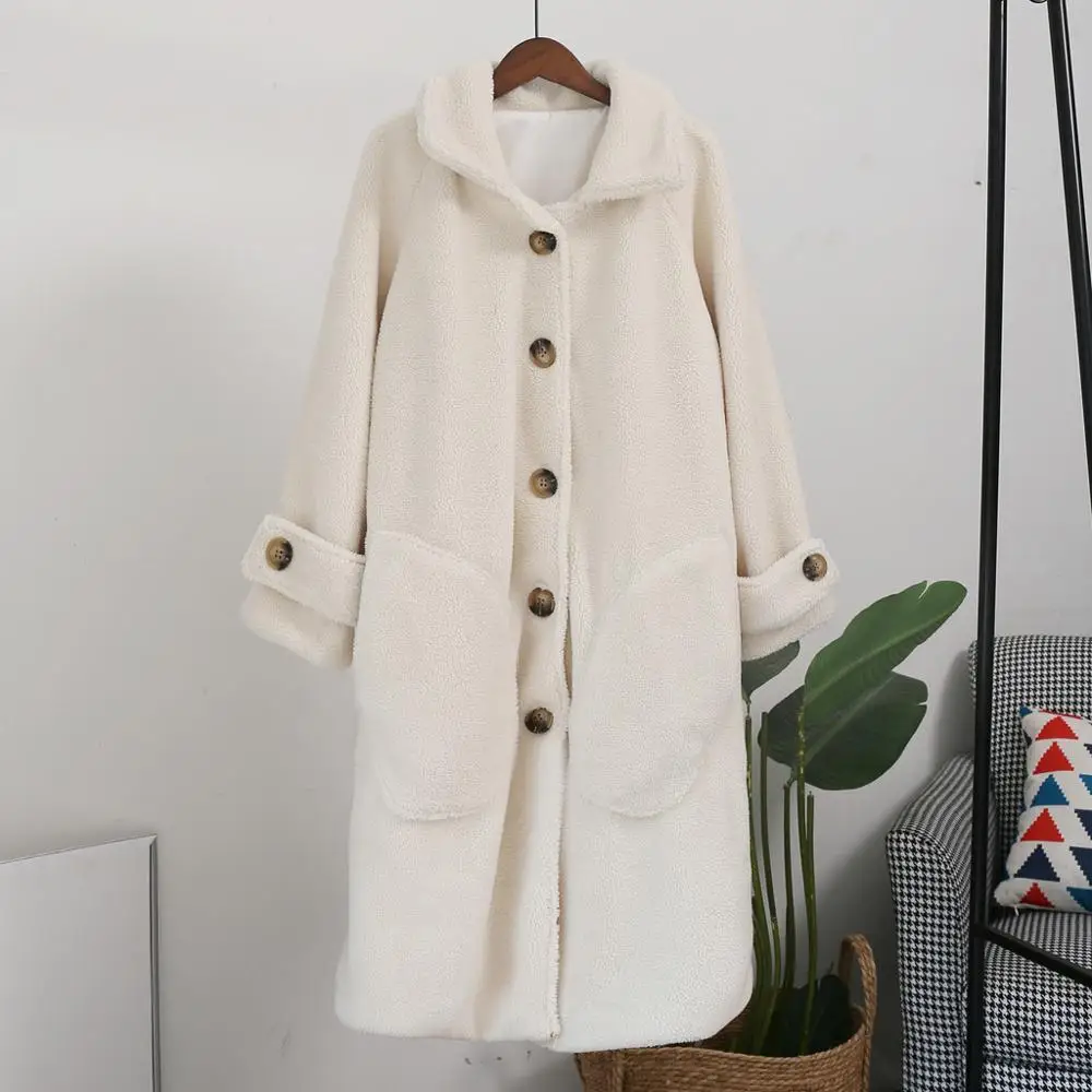 Женское Свободное пальто из искусственного меха осенне-зимнее элегантное мягкое