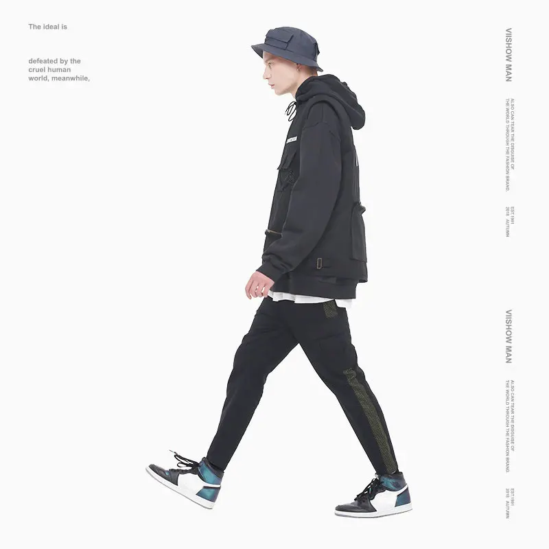 VIISHOW уличная одежда мужские штаны Брендовые брюки в стиле хип хоп панталоны Hombre