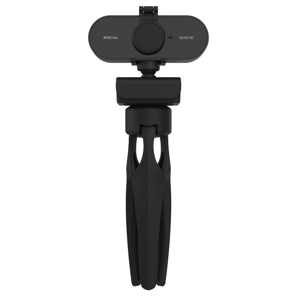 

4MP 2K HD Webcam Web Camera with Mic Privacy Cover Tripod Household Computer Accessories for Computer Smart TV