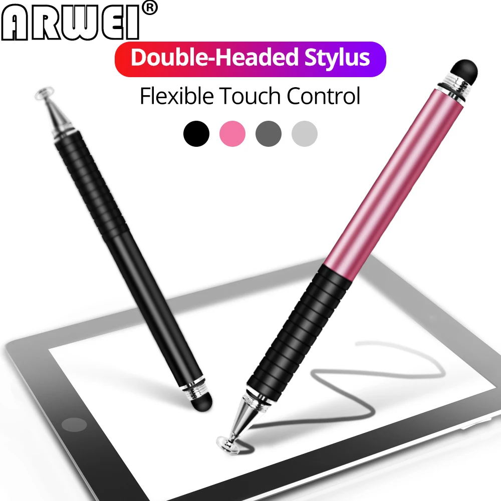 

Universal 2 In 1 Stylus Pen Drawing For Tablet Pencil Capacitive Screen Caneta Touch Pen For iPad Pro Smartphone Android ARWEI