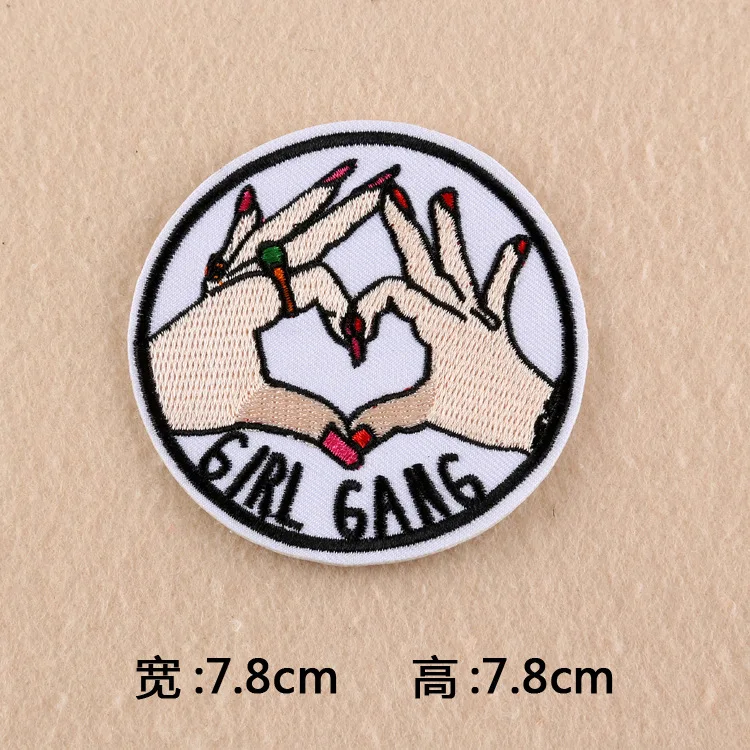 Випоинт вышивка знак Звезда женщина глаза нашивка с НЛО мультфильм пространство