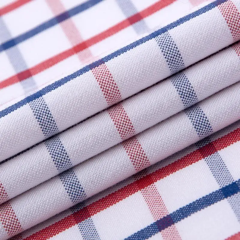 

Men's Casual Thick Oxford Cotton Plaid Striped Shirts Single Patch Pocket Long Sleeve Standard-fit Button-down Checkered Shirt