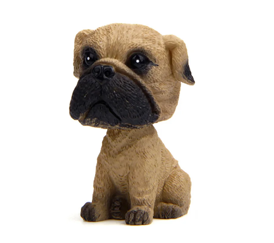 Мини 3D кивающая собака Bobblehead Французский бульдог игрушка Приборная панель автомобиля Декор качающаяся голова игрушка Автомобильные украшения аксессуары авто