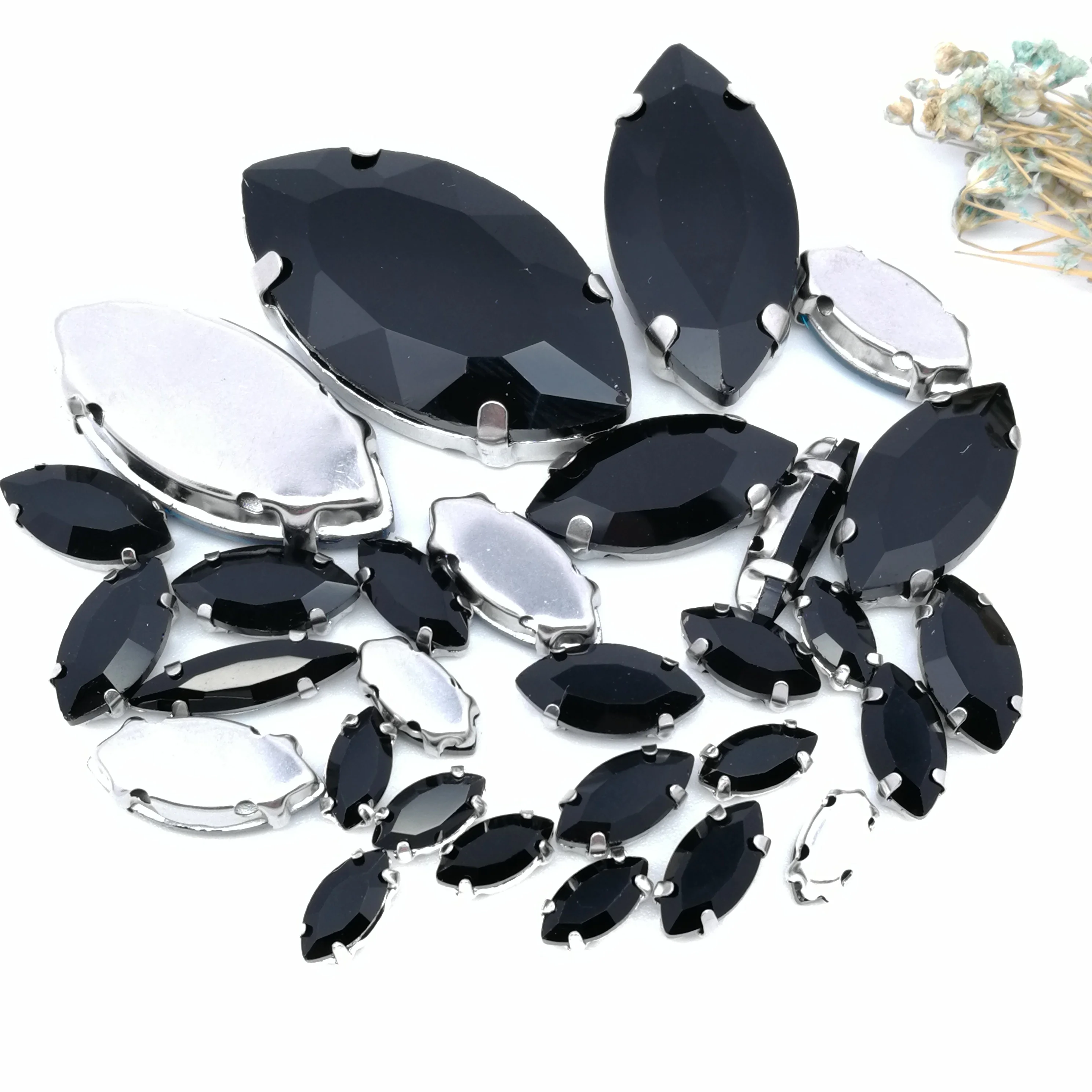 Популярно! 8 цветов смешанный белый конский глаз размер Кристалл Стразы на