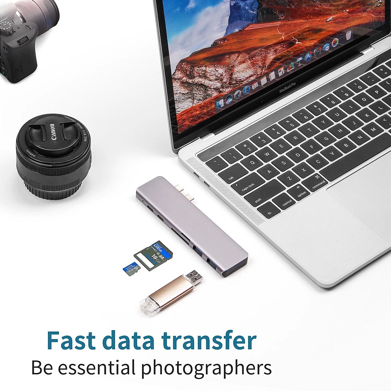 USB C Hub 3 0 HDMI для MacBook pro 13 15 адаптер 7 в 1 usb концентратор с адаптером питания 4K SD/Micro SD