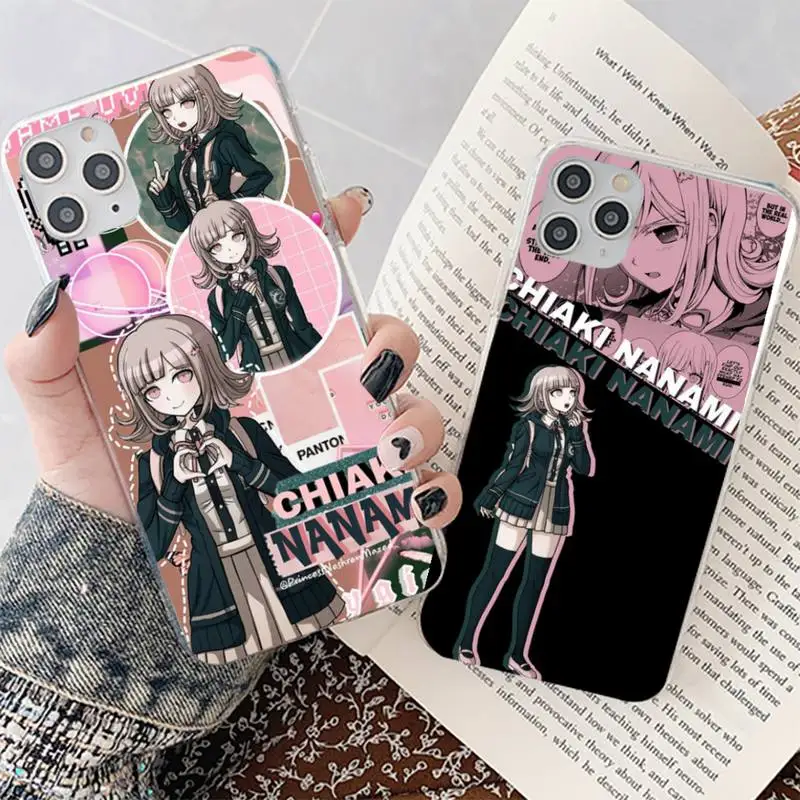 

YNDFCNB Chiaki Nanami Danganronpa Anime Phone Case for iPhone 11 12 13 mini pro XS MAX 8 7 6 6S Plus X 5S SE 2020 XR cover