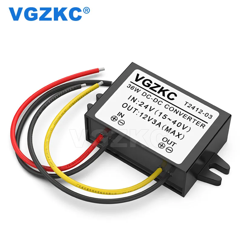 

VGZKC 24V to 12V 3A DC buck converter 24V to 12V high quality DC power converter waterproof