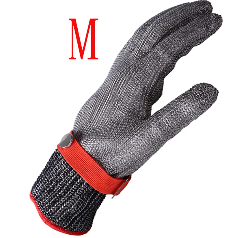 Anti-cut Gloves Working Safety Cut Proof Stab Level 5 Protection Resistant Stainless Steel Metal Mesh Butcher S~xl | Дом и сад