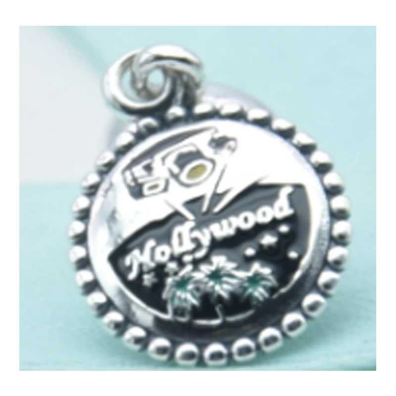 

PDD DZ 07 925 Sterling Silver Spring New Charm Pendant with DIY Bracelet Necklace Jewelry Gift Carving Suitable for Women
