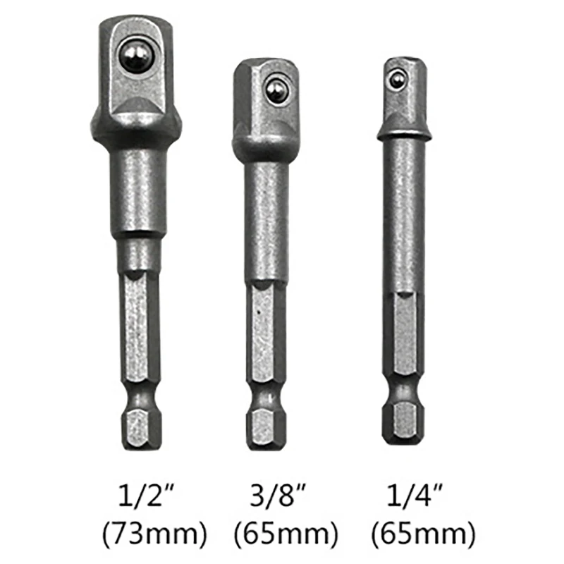 3 шт. набор удлинителей для дрели с шестигранным хвостовиком 1/4 дюйма 3/8 1/2