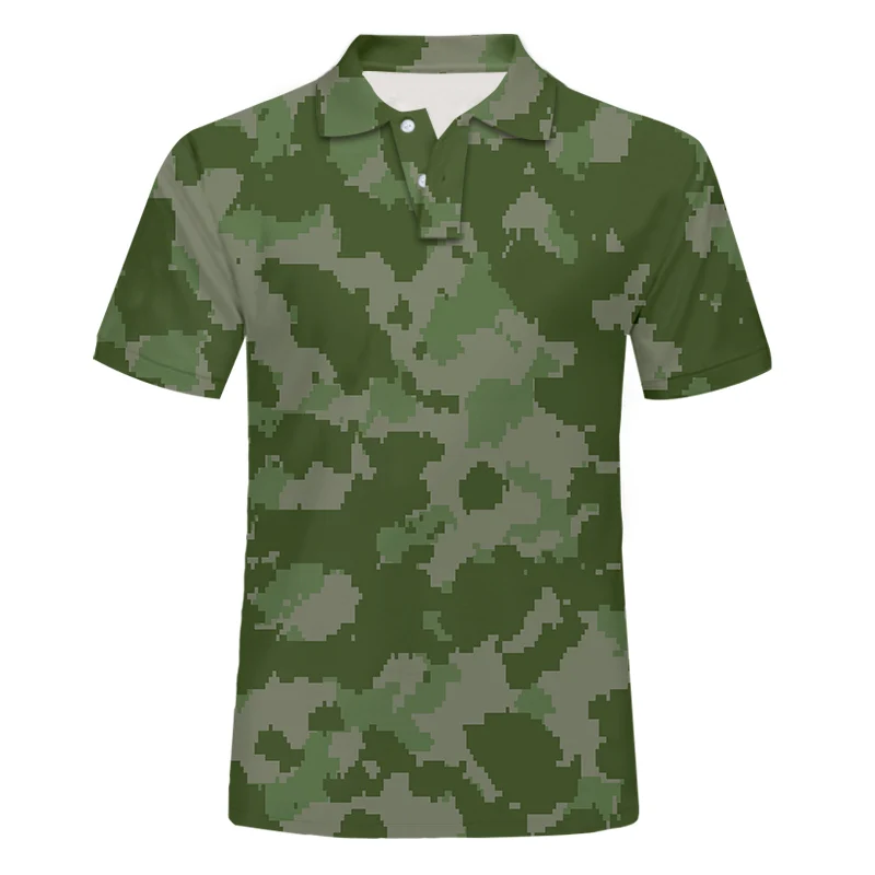 

Камуфляжные рубашки-поло IFPD для мужчин, уличные Топы с коротким рукавом в стиле милитари, тактическая уличная одежда для фитнеса, большие ра...
